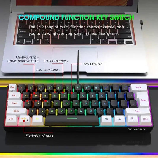 7KEYS Wired Gaming Keyboard - GENESIZ GAMING
