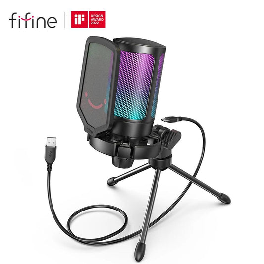 FIFINE USB Microphone for Gaming Streaming - GENESIZ GAMING