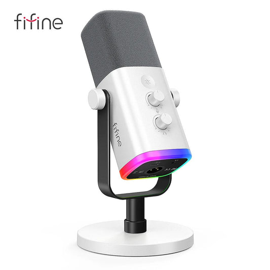 FIFINE XLR/USB Dynamic Microphone with Headphone Jack - GENESIZ GAMING