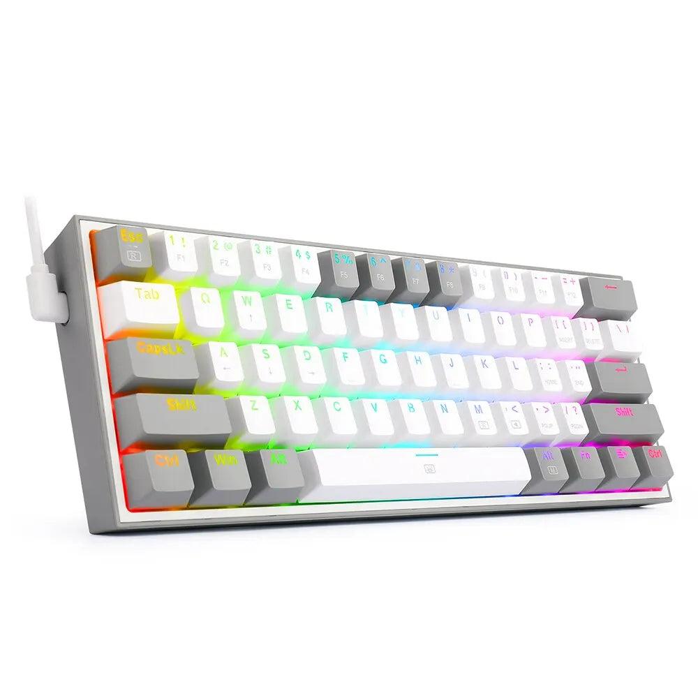 REDRAGON K617 RGB USB Mini Mechanical Gaming Keyboard - GENESIZ GAMING