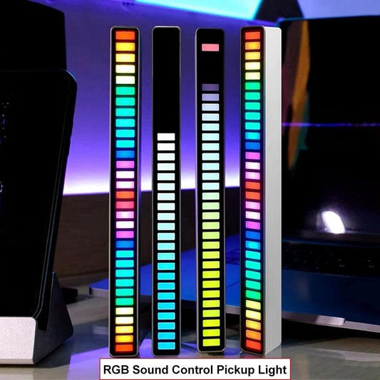 RGB LED Strip Light Music Sound Control Pickup Rhythm Ambient Lamp Atmosphere Night Lights For Bar Car Room TV Gaming Decoration - GENESIZ GAMING