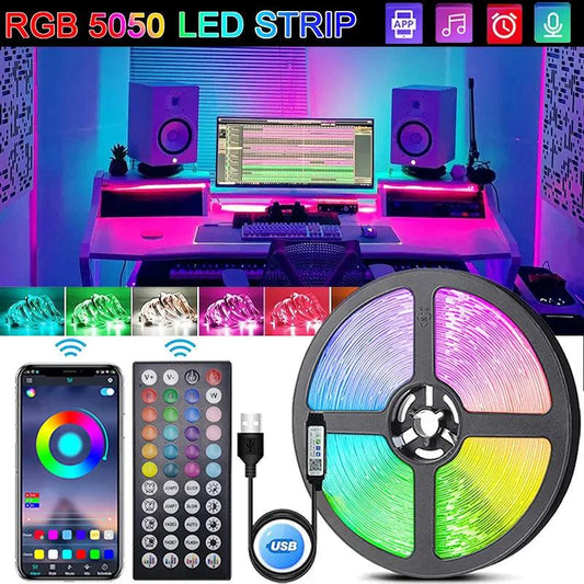 RGB Led Strip Lights 5050 USB Led Light WiFi APP Control Luces Led Flexible Lamp Tape for TV Backlight Room Decor Lighting Diode - GENESIZ GAMING
